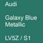 Preview: Audi, Galaxy Blue Metallic, LV5Z / S1.